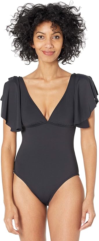 楽天ランキング1位 ブルー ロッド ビーティー Bleu Rod Beattie レディース ワンピース 水着 ビーチウェア Rufflicious Ruffle Sleeve One Piece With Removable Cups Black 人気no 1 本体 Maxam Com Qa