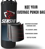 Senshi Japan Outdoor Heavy Filled Punch Bag 3ft with Bracket Set view 3