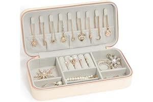 V-LAFUY Travel Jewelry Box Jewelry Organizer for Travel, Jewellery Organizers Box, Jewelry Box for Women on Hallowmas Christm