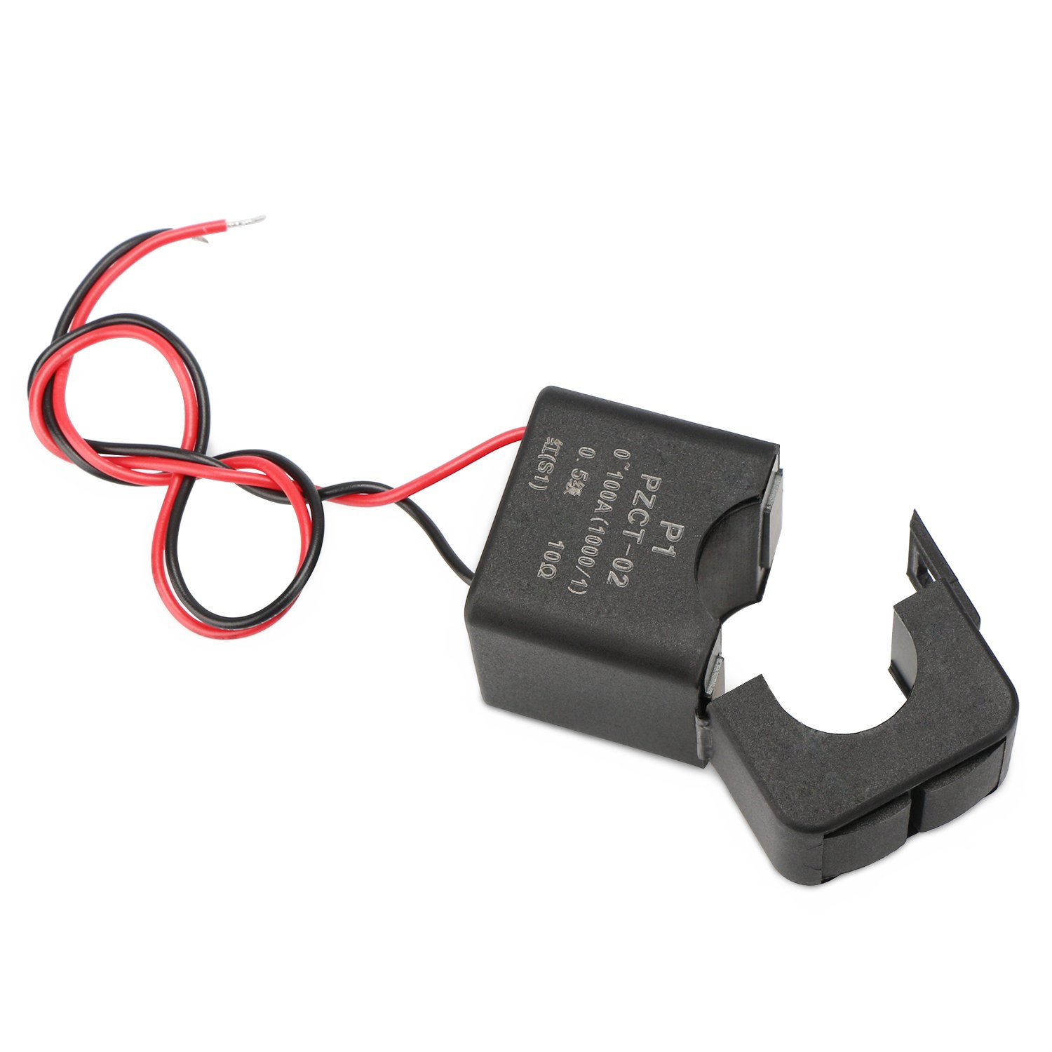 Current Transformer, DROK 100A 100mA AC Current Sensor, Split Core Amp