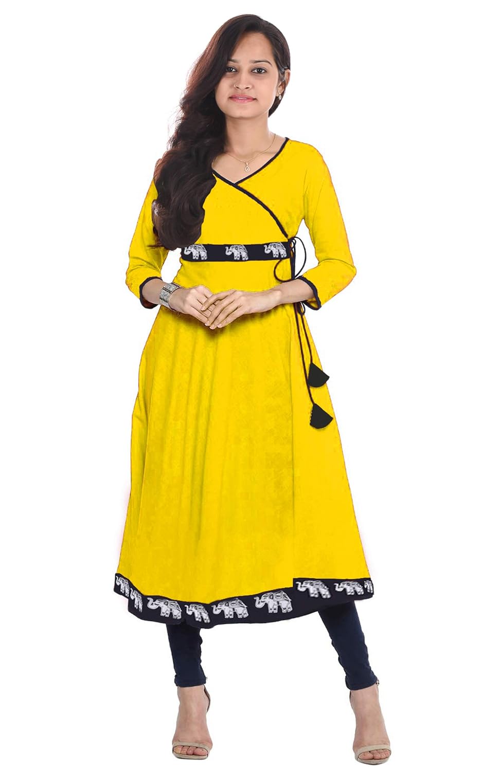 animal print yellow dress