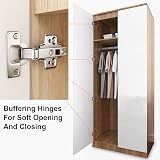 ELEGANT White High Gloss Wardrobe with Mirror - Modern Bedroom Furniture view 4