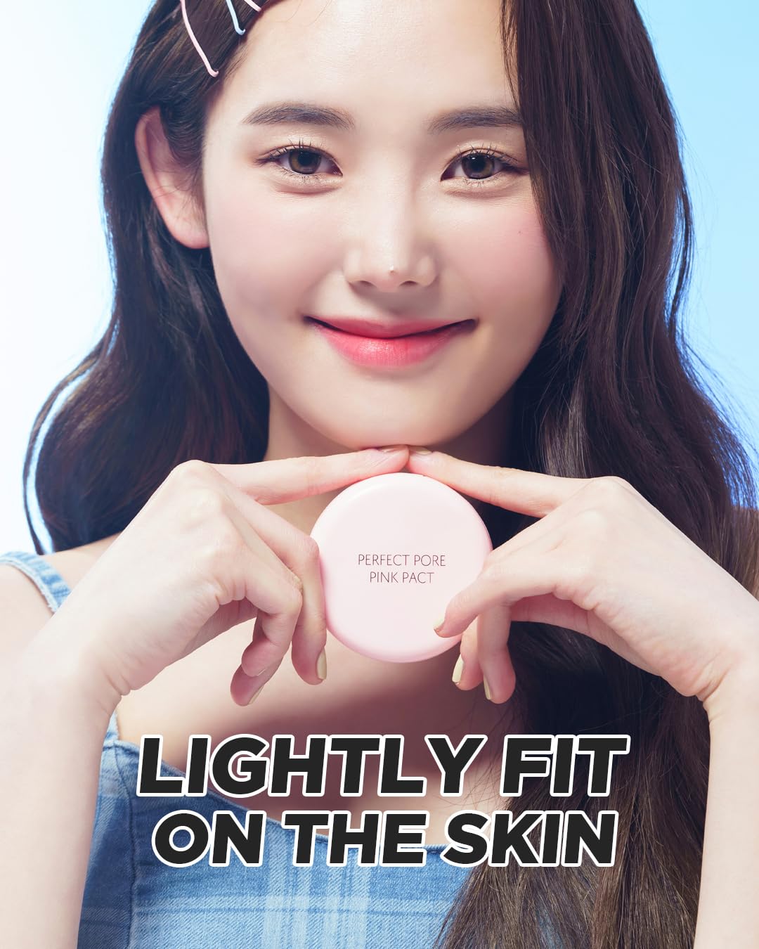 THESAEM Saemmul Perfect Pore Pink Pact - Makeup Finishing Pressed Powder for Sebum Control and Pore Minimization, Soothes Sensitive Skin with Calamine, Setting Powder, Clumps Free 12g