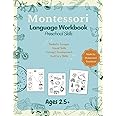 Montessori Language Workbook Preschool Skills: Realistic Images, Calm & Clean, Correct Phonetic Sounds