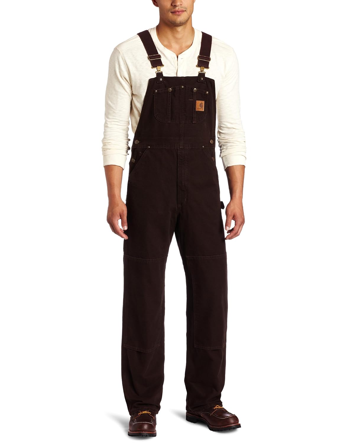 Carhartt Men's Sandstone Unlined Bib Overall R06 Amazon.co.uk