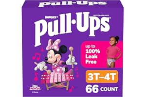 Pull-Ups Girls' Potty Training Pants, Size 3T-4T Training Underwear (32-40 lbs), 66 Count