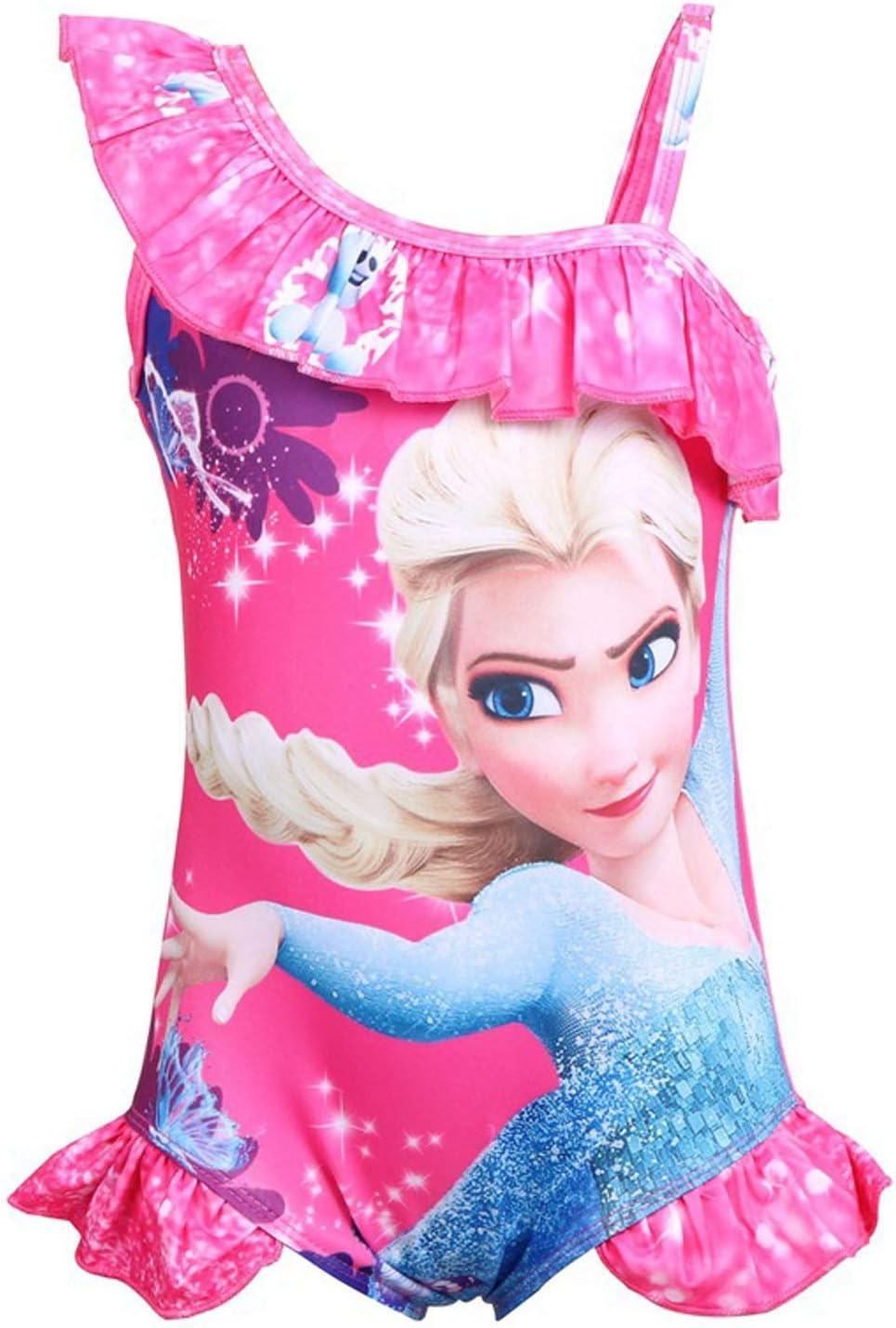 Girls Frozen One-Piece Bathing Suit Swimwear Swimsuit