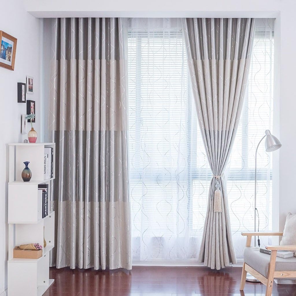 Curtains Thickened Shade Cloth (double panels) (size: 250CM * 270CM) Window decoration (Size : 200 * 270cm)