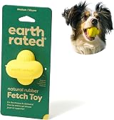 Earth Rated Dog Ball Interactive Fetch Toy Medium Yellow view 1