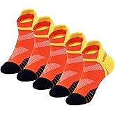 Kodal Copper Infused Running Low Cut Socks No Smell Ankle Tab Support Comfortable Cushion 3 Mixed Color - 5 Pairs