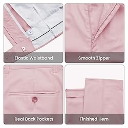 MAGE MALE Mens Two Button 3-Piece Suits Slim Fit