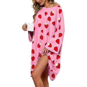 Rigeri Plus Size Moo Moos for Women Muumuu Nightgowns with Pocket Fit S-5XL | Lightweight Breathable Moomoo, 3/4 and Batwing