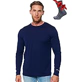 Merino.tech Merino Wool Base Layer - Mens 100% Merino Wool Long Sleeve Thermal Shirts Heavyweight, Midweight, Lite with Socks