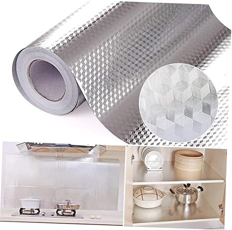 KEYkey Cocina Papel de Aluminio Etiquetas engomadas de Anti Grasa