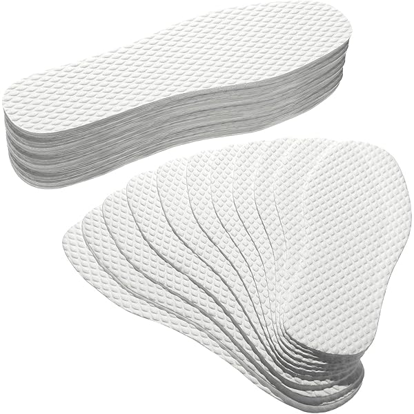 10 Pairs Disposable Shoe Insoles - Breathable Sweat Absorbing Pads For Women Size 24cm