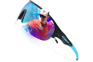 ROCKNIGHT HD Polarized Skin-Friendly Sports Sunglasses Super Light Ventilation Big Lens Youth Adult