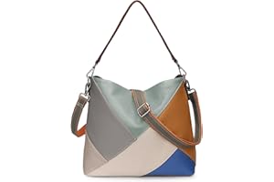 YALUXE Genuine Leather Shoulder Bag Stylish Hobo Purse Womens Crossbody Bag Travel Top-Handle Handbag Christmas Gifts