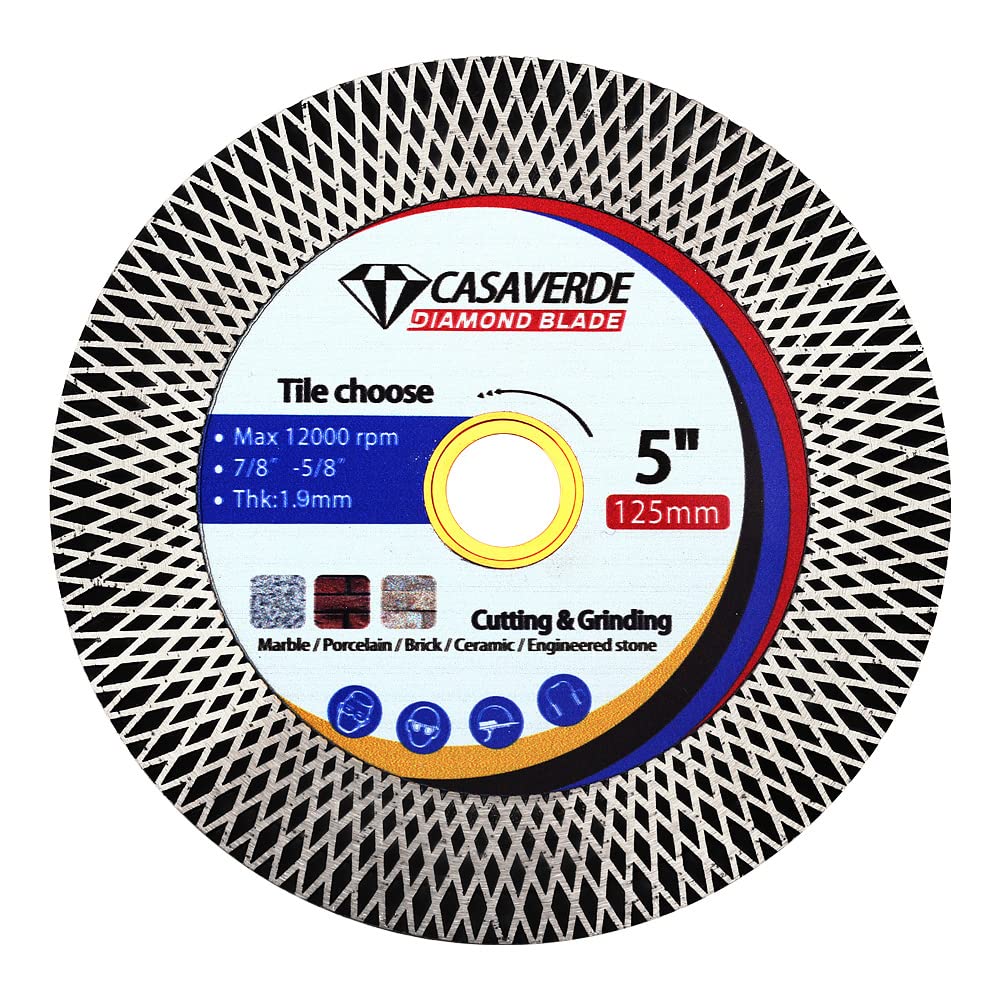 5Inch Super Diamond Tile Blade 125mm Porcelain Cutting Blade For Granite Marble Porcelain Tile — image 1