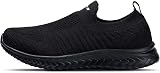HKR Womens Slip On Trainers Breathable Memory Foam Insole All Black UK 5.5 view 8