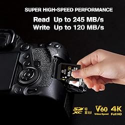 AXE MEMORY SD Card 512GB V60, 245MB/s UHS-II U3 4K
