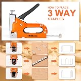 THINKWORK Heavy Duty 3-in-1 Staple Gun with 900 Staples view 2