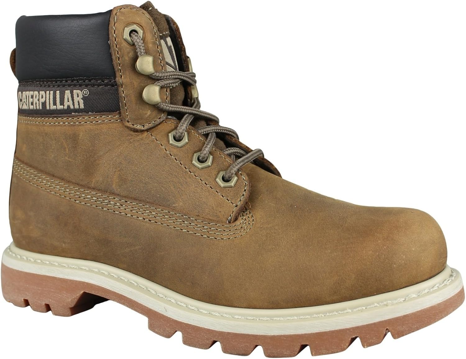 caterpillar colorado boots dark beige