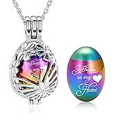 Minicremation Teardrop Butterfly Urn Necklace for Ashes Stainless Stee Hollow Mini Keepsake Urn for Women Men Cremation MemorialPendant Keepsake Jewelry