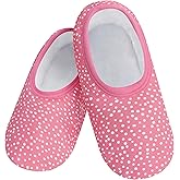 Snoozies Skinnies Butterflies Bees slipper socks for Women Sherpa Lining Soft Non Slip and Foldable