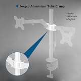 BONTEC Dual Monitor Arm Desk Mount 13-27 Inch VESA 75x75/100x100 White view 8