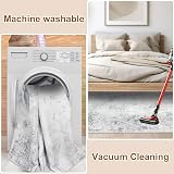Homcomodar Abstract Grey Washable Rug 160x230cm Living Room Carpet view 5