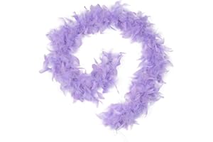 Handy Lidy 2 Pack 25 Grams 47" Long Chandelle Boa Women Turkey Feather Boas