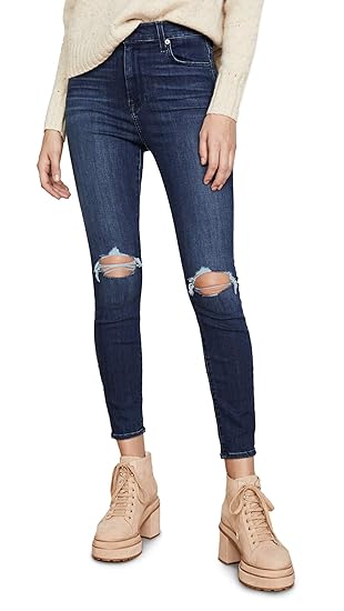 7 for all mankind authentic high waist skinny