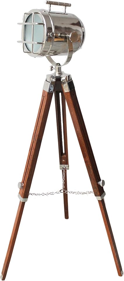 nautical searchlight tripod floor lamp
