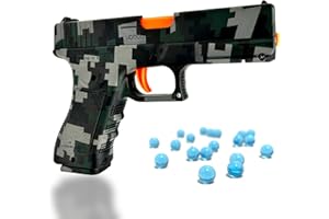 ZOFFYFABRIZIO Toy Gun Gel Ball Blaster, Manual Gel Splatter Blaster Orby Water Drop Foam Gel Ball Blaster Gel Gun, Christmas Family Game- Ages 14 +