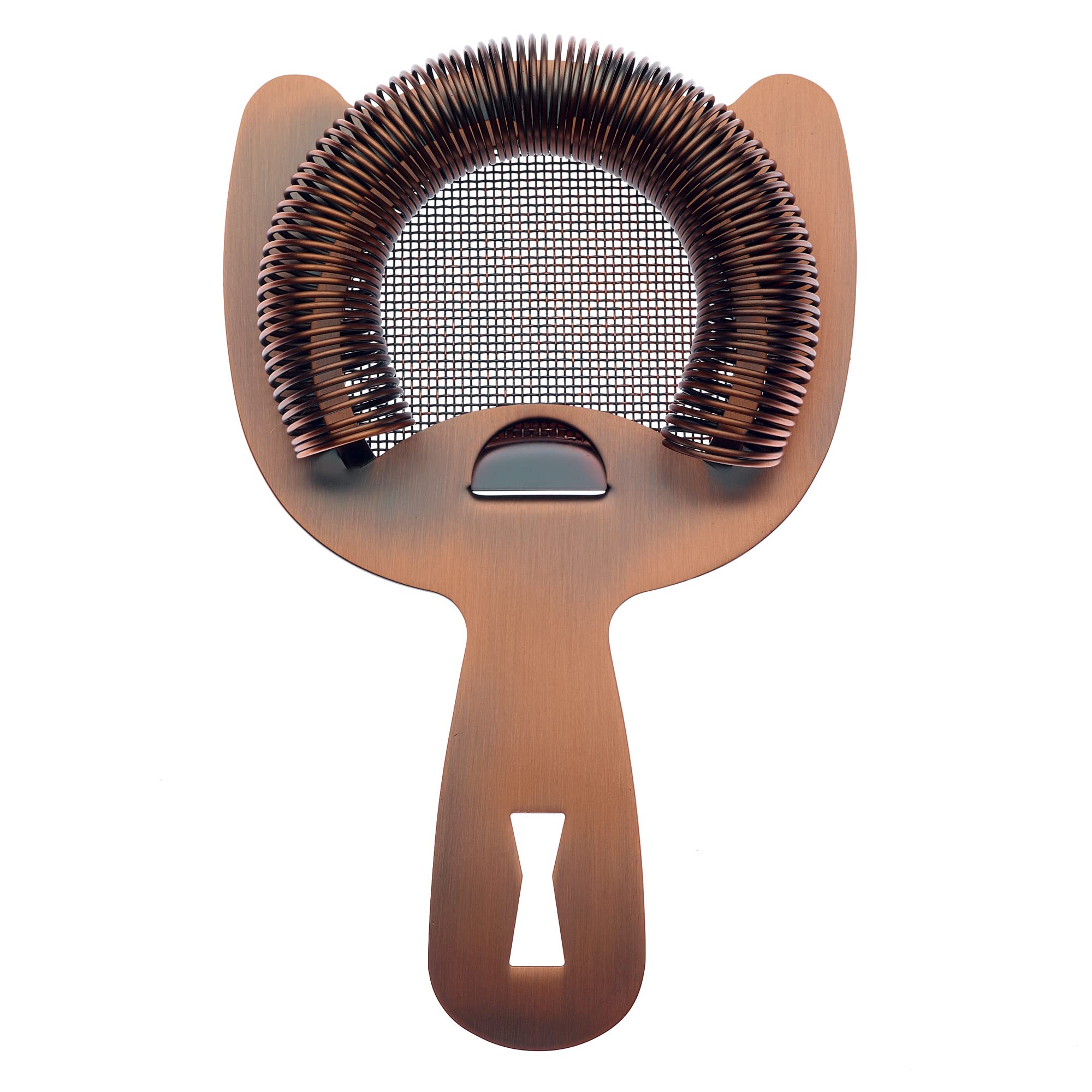 Barfly Fine Mesh Spring Strainer, Antique Copper