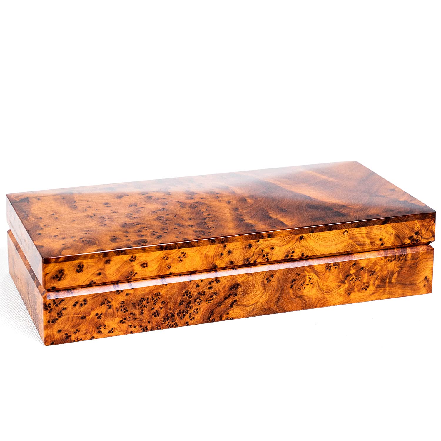 Photo 1 of BAZAARDI Hand Carved Wooden Multipurpose Keepsake Jewelry Decorative Art Box Storage Organizer (Large wood Box,Antique) (XX-Large Thuya)