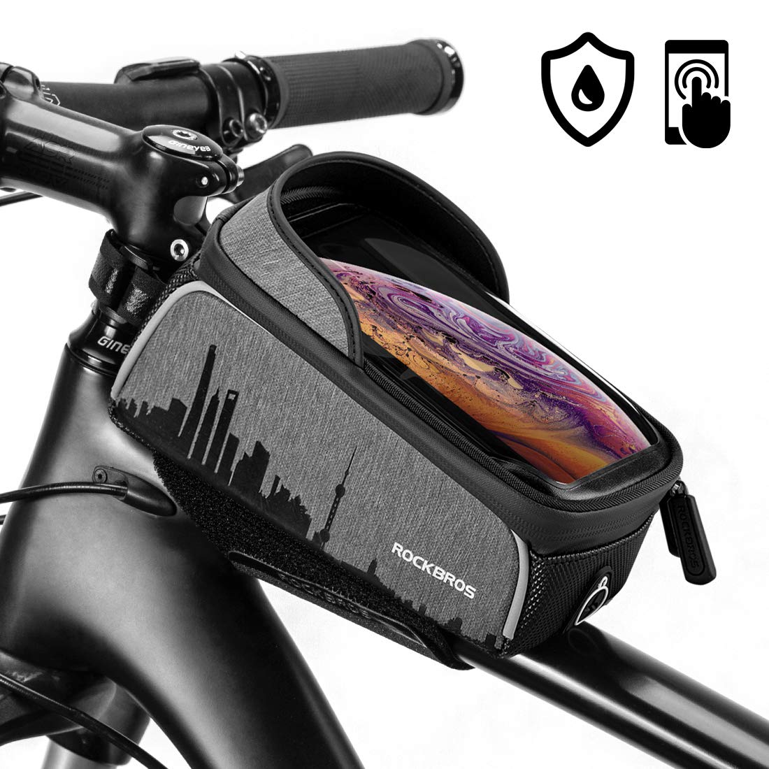 Bike Phone Bag Bicycle Phone Mount Bag Front Frame Bag