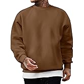 JMIERR Men's Casual Long Sleeves Crewneck Sweatshirts Cotton Pullover Sweatshirt for Men