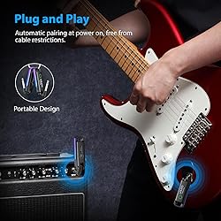 LEKATO Wireless Guitar System UHF Wireless Guitar