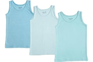 ORGANICKID Boys Organic Cotton Tank Top Sleveless Undershirts Toddler Underwear 3 Pack Tees