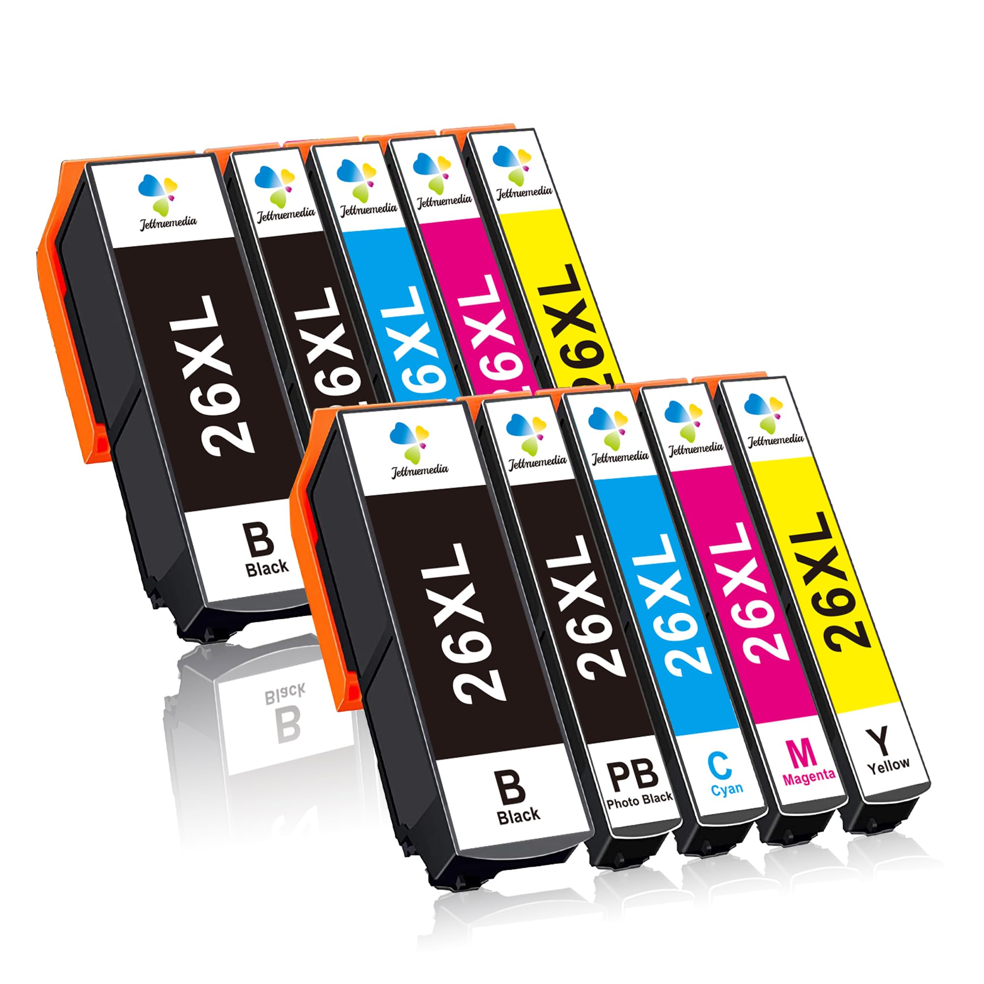 26XL Ink Cartridges Replacement for Epson 26XL Multipack Compatible with Epson Expression Premium XP-510 XP-520 XP-600 XP-605 XP-610 XP-615 XP-620 XP-625 XP-700 XP-710 XP-800 XP-810 XP-820