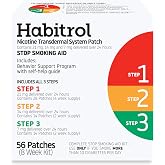 Habitrol Nicotine Transdermal System Patch | Stop Smoking Aid | Steps 1, 2, and 3 (21, 14, and 7 mg) | 56 Patches (8 Week Kit)