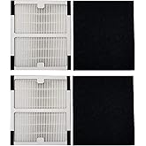 HALIEVE Replacement Idylis Air Purifier Filter B - 2 Pack Hepa & Carbon Filter Set for Idylis Air Purifiers Idylis IAP-10-125,IAP-10-050,IAP-10-150,AC-2125,AC2126,AC-2126 Model # IAF-H-100B