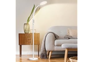 Aoife Light Therapy Floor Lamp with 15000 Lux 10 Adjustable Color Temperature and 10 Brightness Remote Control and Timer Ideal for Reading Relaxing and Enhancing Mood