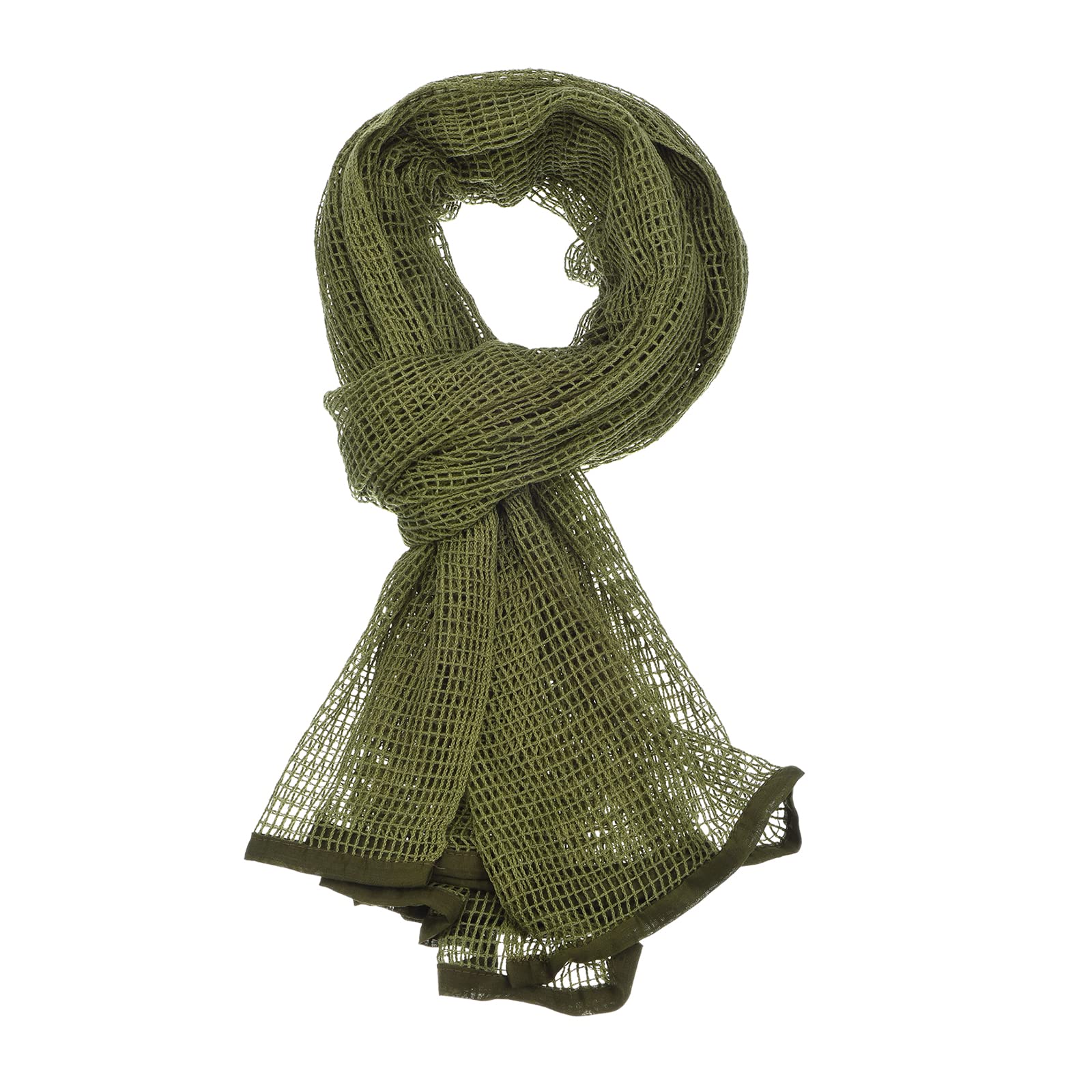 PATIKIL 71"x35" Camouflage Netting Camo Scarf, Camo Netting Veil Camo Mesh Neck Scarves Desert Mesh Scarves for Outdoor Activities, Green