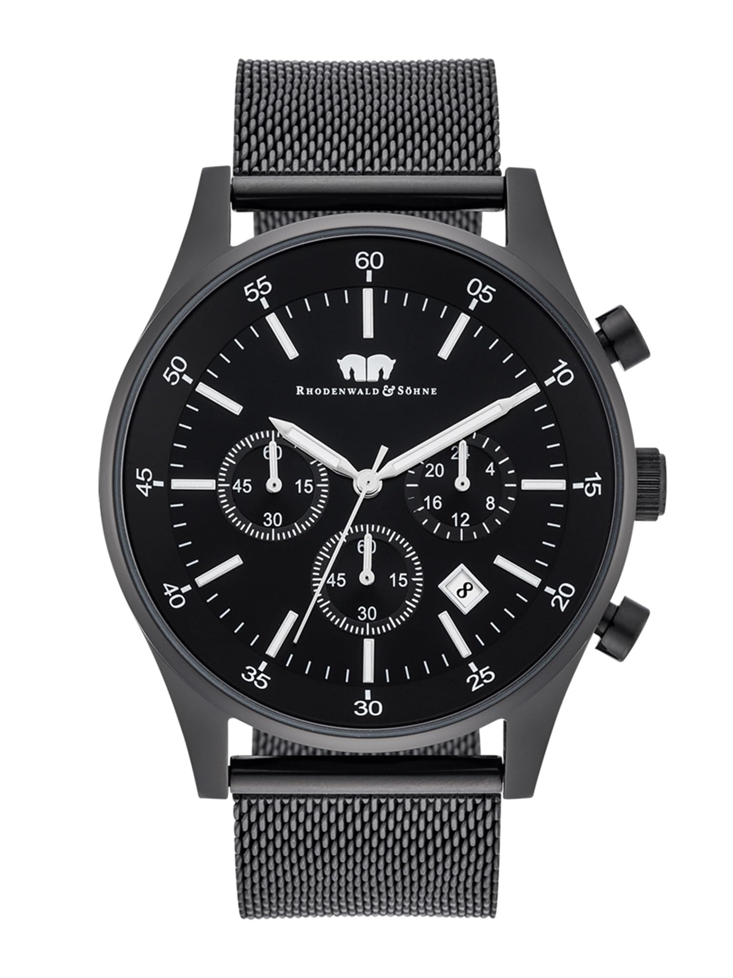 Rhodenwald & Söhne Men's Analog Japan Quartz Watch with Stainless Steel Band 10010161