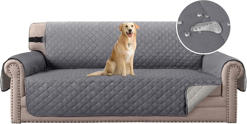 H.Versailtex Water Resistant 3 Seater Sofa Cover for Pets & Kids