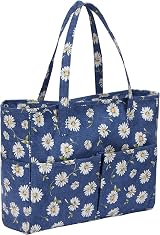 Coopay Knitting Tote Bag Daisy Craft Bag for Knitting Crochet Sewing 14x36x30cm view 1