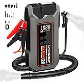 NOVSIGHT Jump Starter With Air Compressor - 6000A 13-in-1 Portable Jump Box for Car Battery, 12V Jump Starter Power Pack(ALL Gas/10L Diesel) 150PSI Auto-Shut Tire Inflator & Air Inflator/Deflator Pump