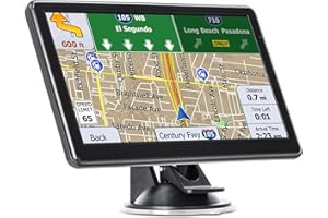 YHRBTPO GPS Navigator for Car Truck RV, 7 Inch GPS Navigation System with 2025 Maps, Voice Turn-by-Turn Guidance, Speed Limit & Red Light Warning, Custom Truck Routing, Free Lifetime Map Updates
